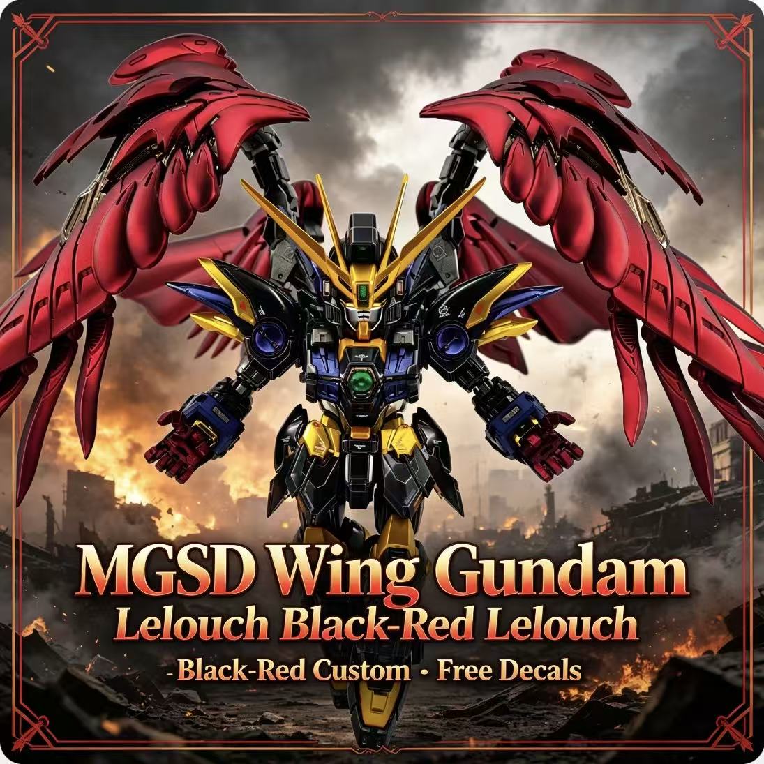 Model Kit Gundam Wing - MGSD Wing Lelouch Color Scheme Airbrush