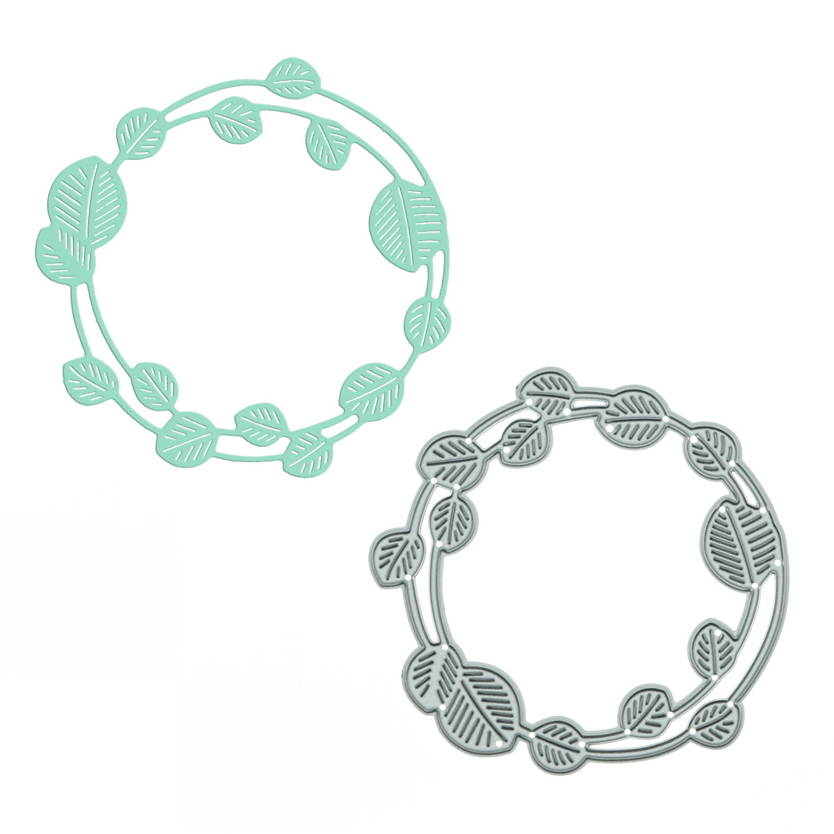Model Kit Cutter - Leaf Wreath Pattern Metal Decorative Dies