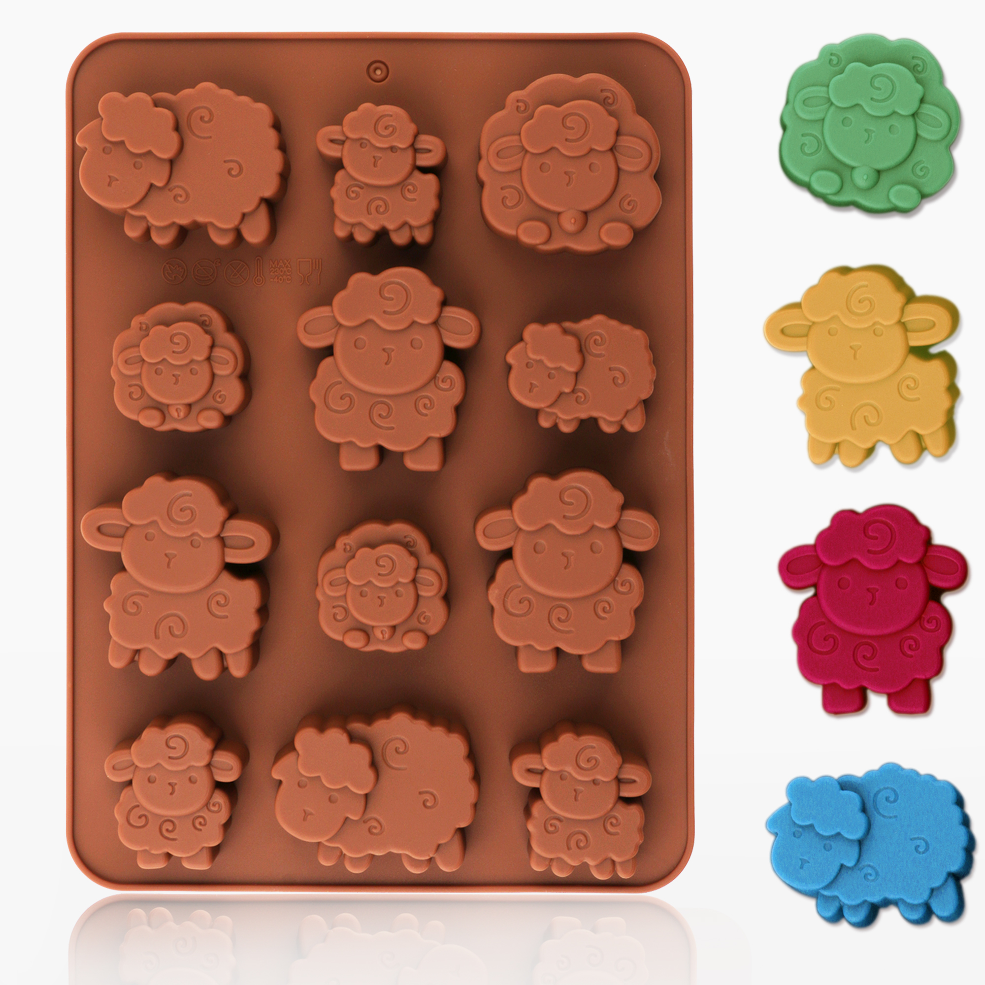 Model Kitchen Set - 1pack silicone Eid lamb candy mold,