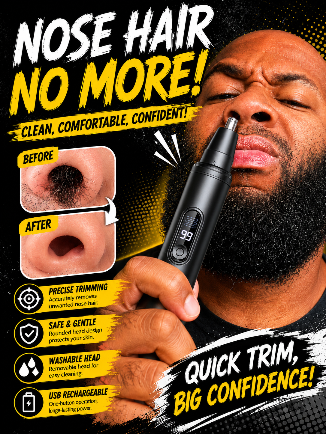 Nose Hair Trimmer Electric Rec - Model Kit Clipper review and price