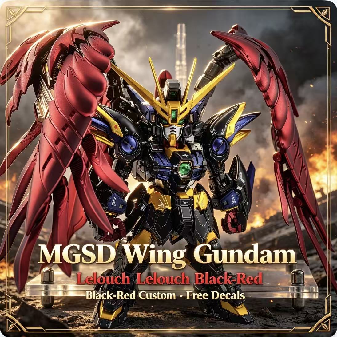 MGSD Wing Lelouch Color Scheme - Model Kit Gundam Wing review and price