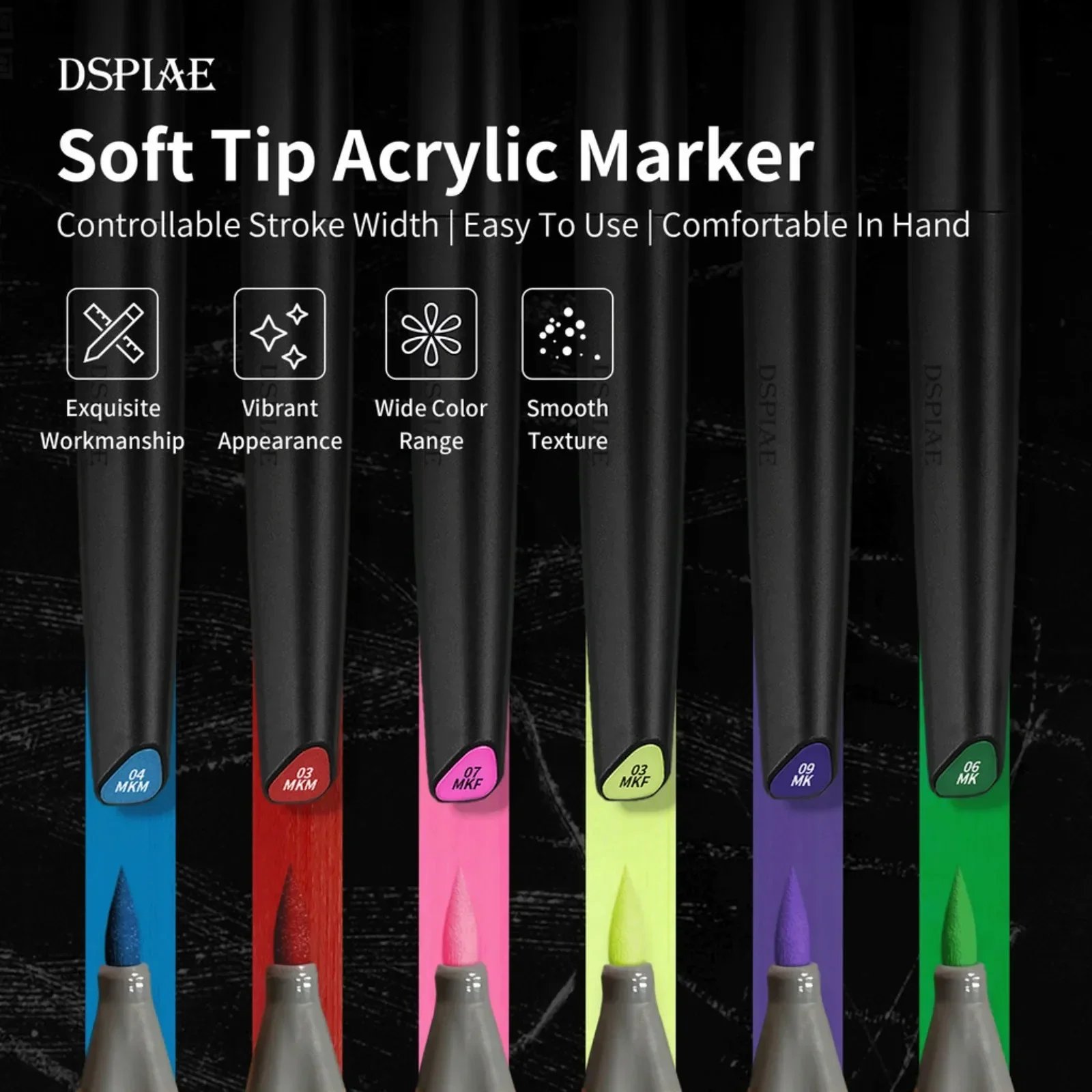 DSPIAE Soft Tip Water-based Ma - Model Kit Markers review and price