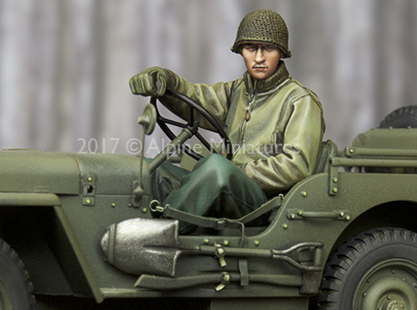 1:35 Resin kit  US Jeep Driver - Model Kit Warhammer review and price