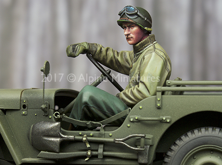1:35 Resin kit  US Jeep Driver - Model Kit Warhammer review and price