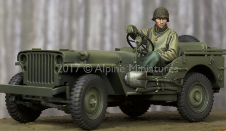1:35 Resin kit  US Jeep Driver - Model Kit Warhammer review and price