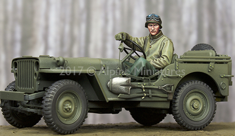 1:35 Resin kit  US Jeep Driver - Model Kit Warhammer review and price