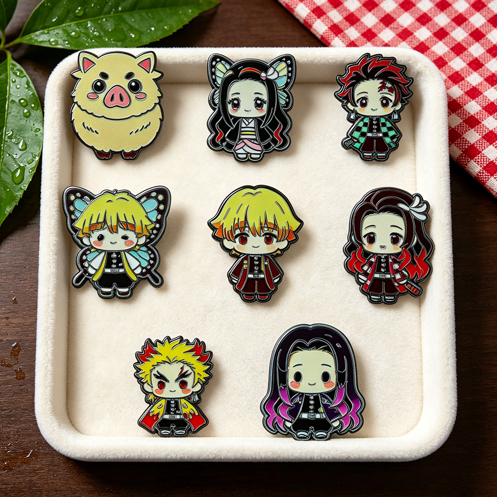 Demon Slayer Enamel Pin Set -  - Model Kit Demon Slayer review and price