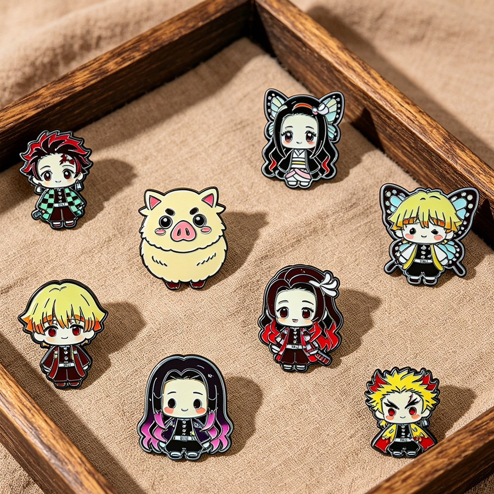 Demon Slayer Enamel Pin Set -  - Model Kit Demon Slayer review and price