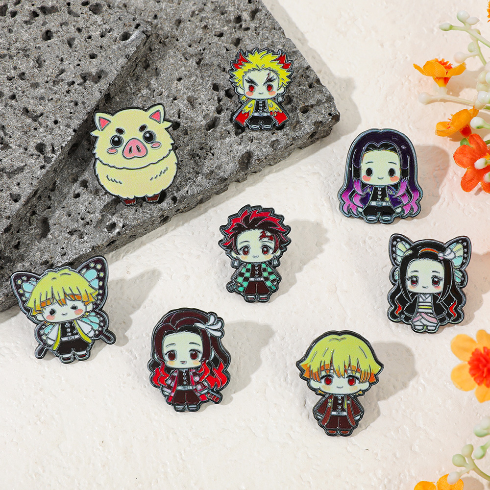 Demon Slayer Enamel Pin Set -  - Model Kit Demon Slayer review and price