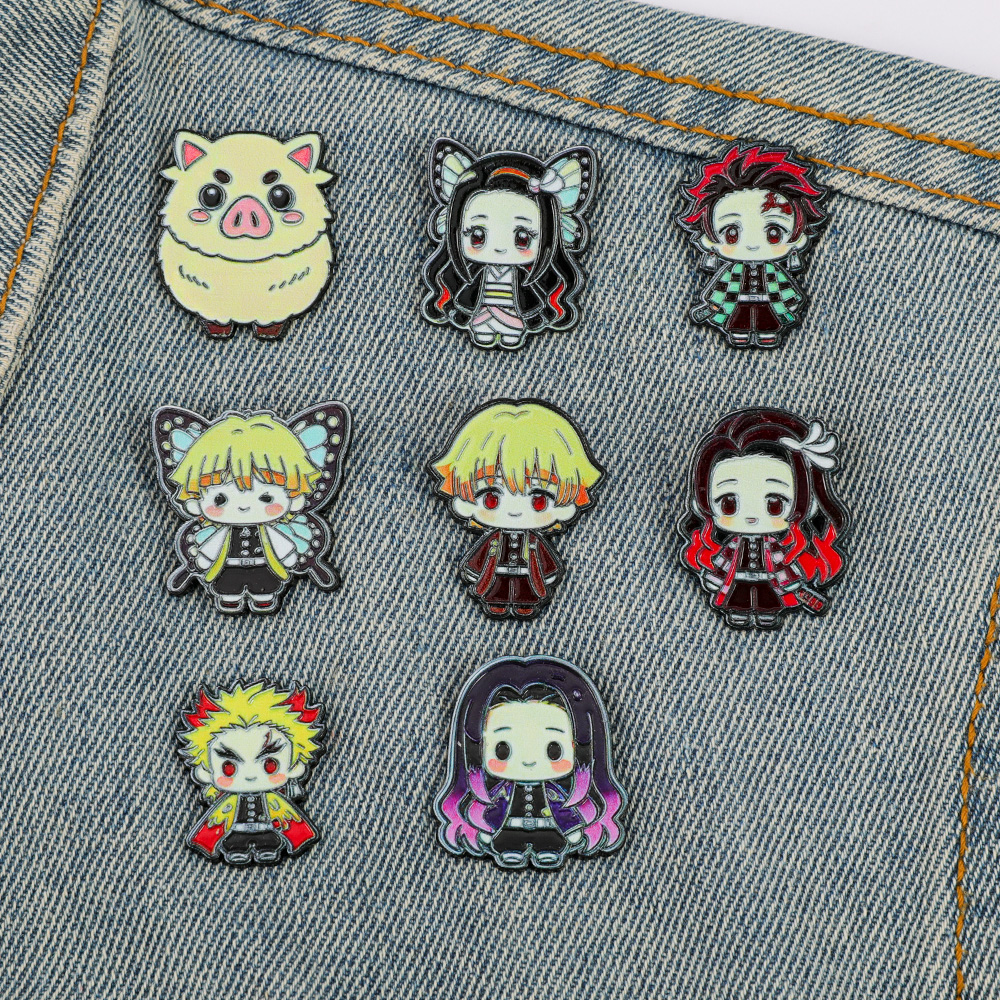 Demon Slayer Enamel Pin Set -  - Model Kit Demon Slayer review and price