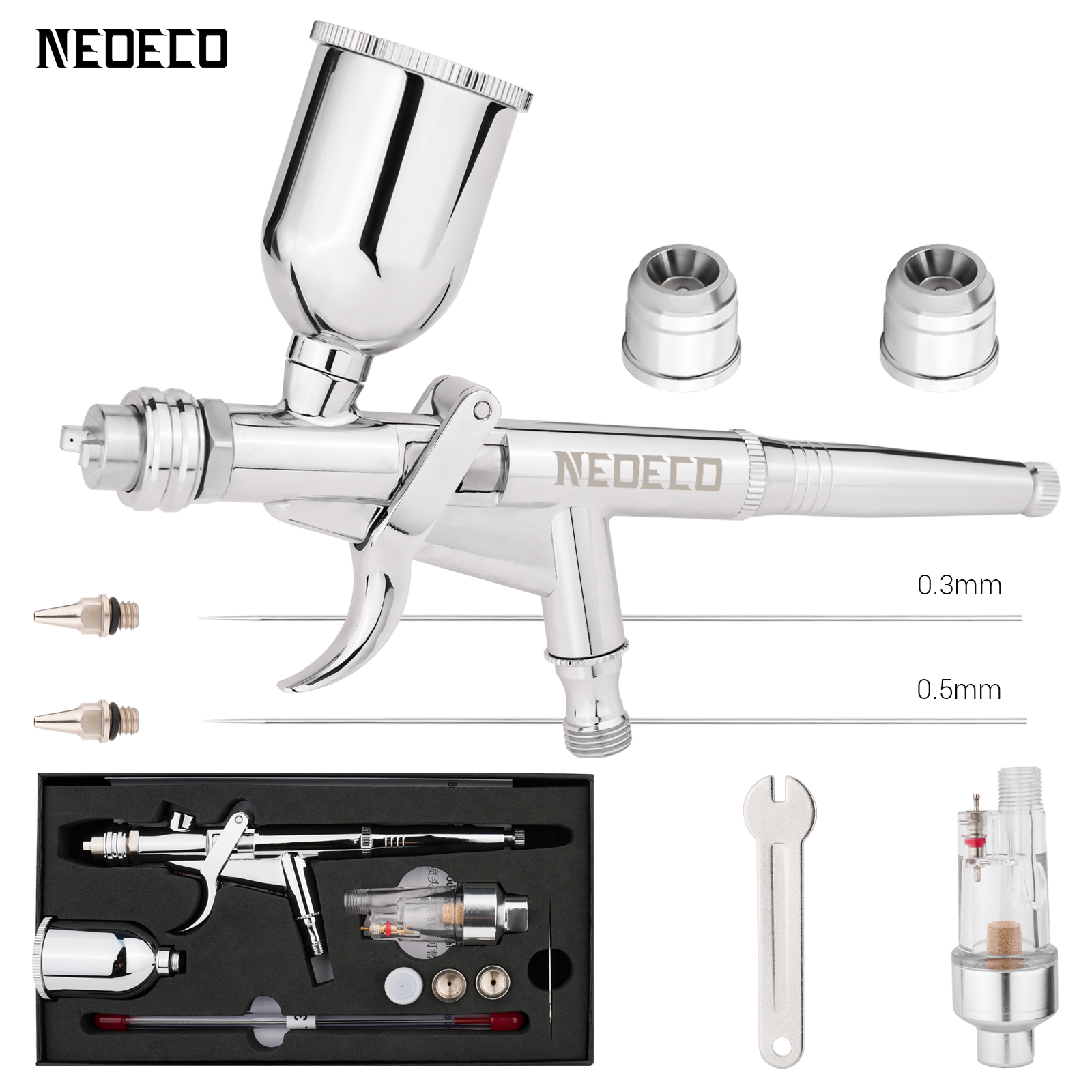 Pistol Grip Airbrush Kit 0.3mm - Model Kit Nippers review and price