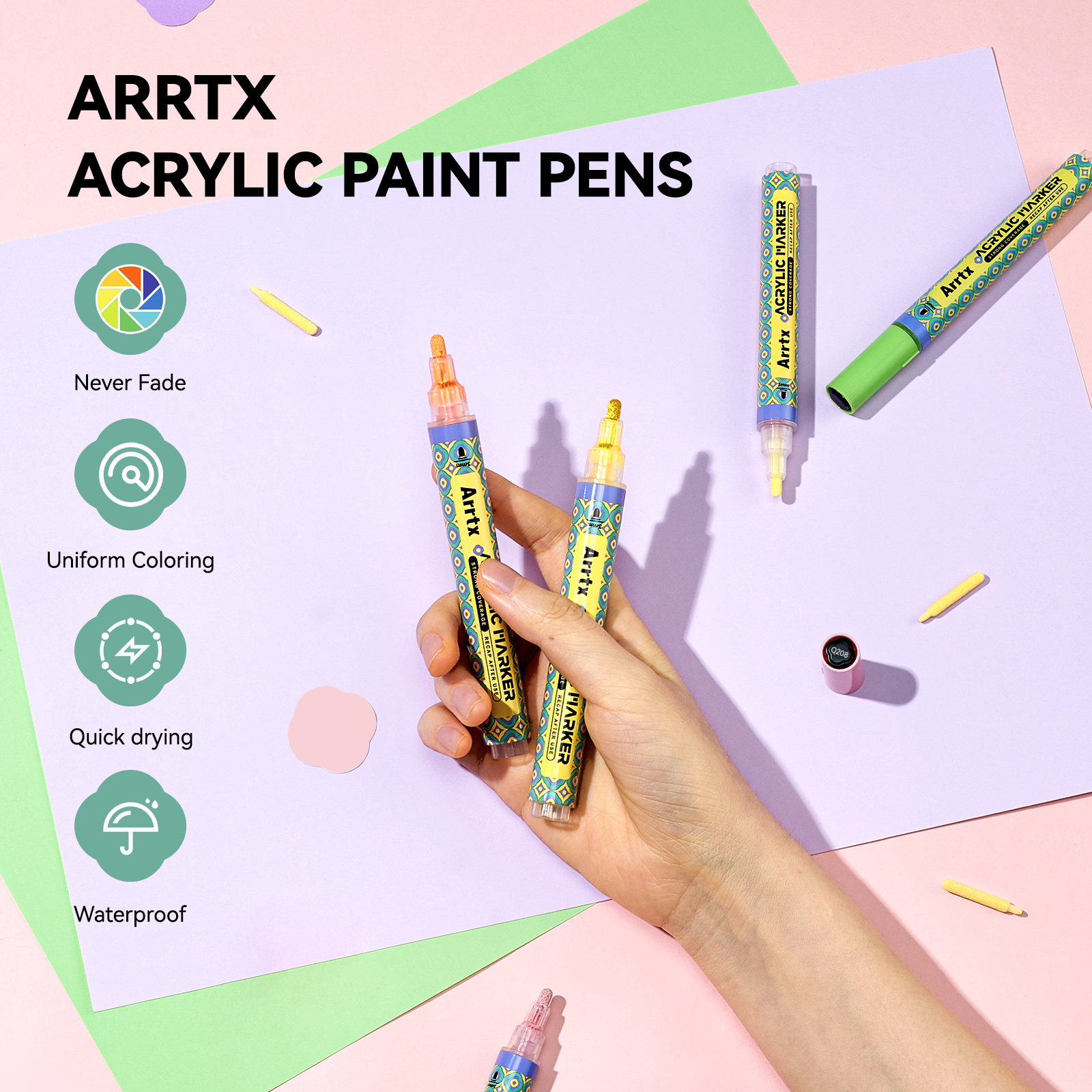Arrtx Acrylic Paint Pens, 3mm  - Model Kit Markers review and price