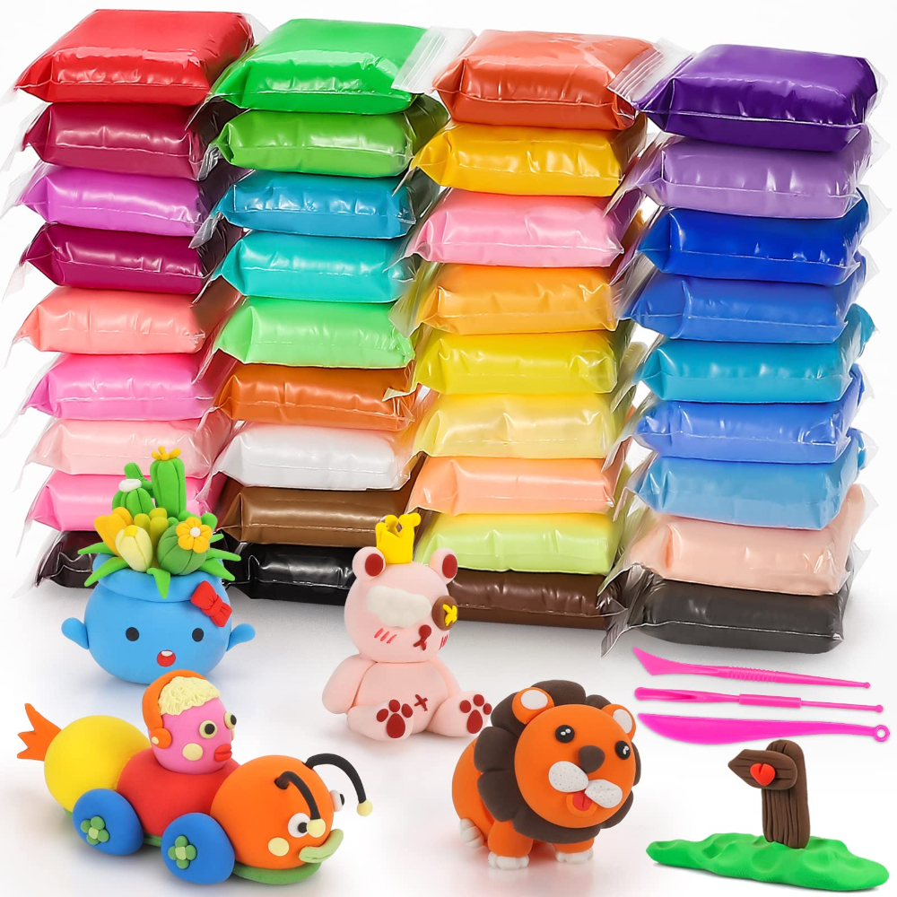 Air Dry Modeling Clay Kit Soft - Model Kit Tool review and price
