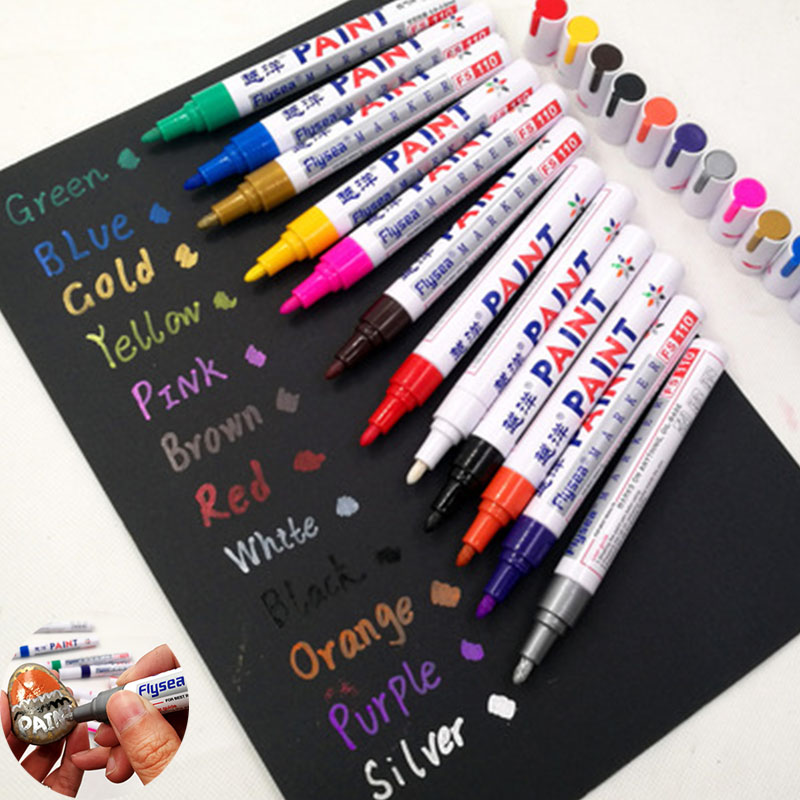 12 Color White Waterproof Rubb - Model Kit Markers review and price