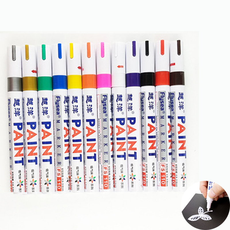 12 Color White Waterproof Rubb - Model Kit Markers review and price