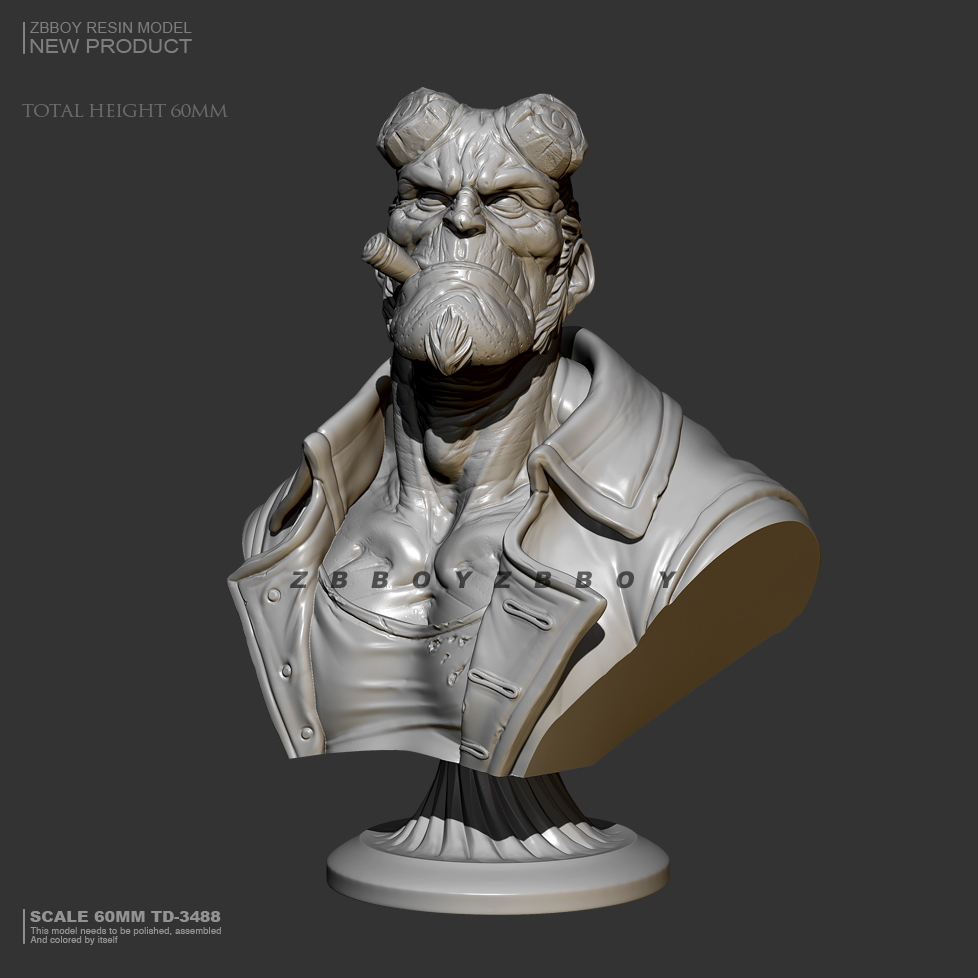 60mm Resin bust model kits fig - Model Kit Warhammer review and price
